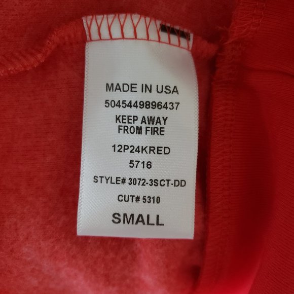 UO PST So Soft Californi Sweatshirt Red Size Small - Picture 11 of 13